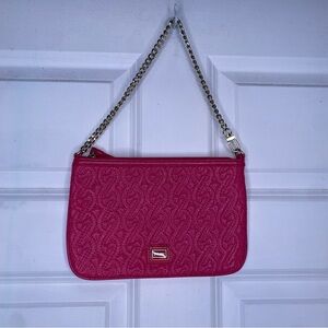 Nine West Warm Fuchsia Pink Quilted Chain Strap Shoulder Bag